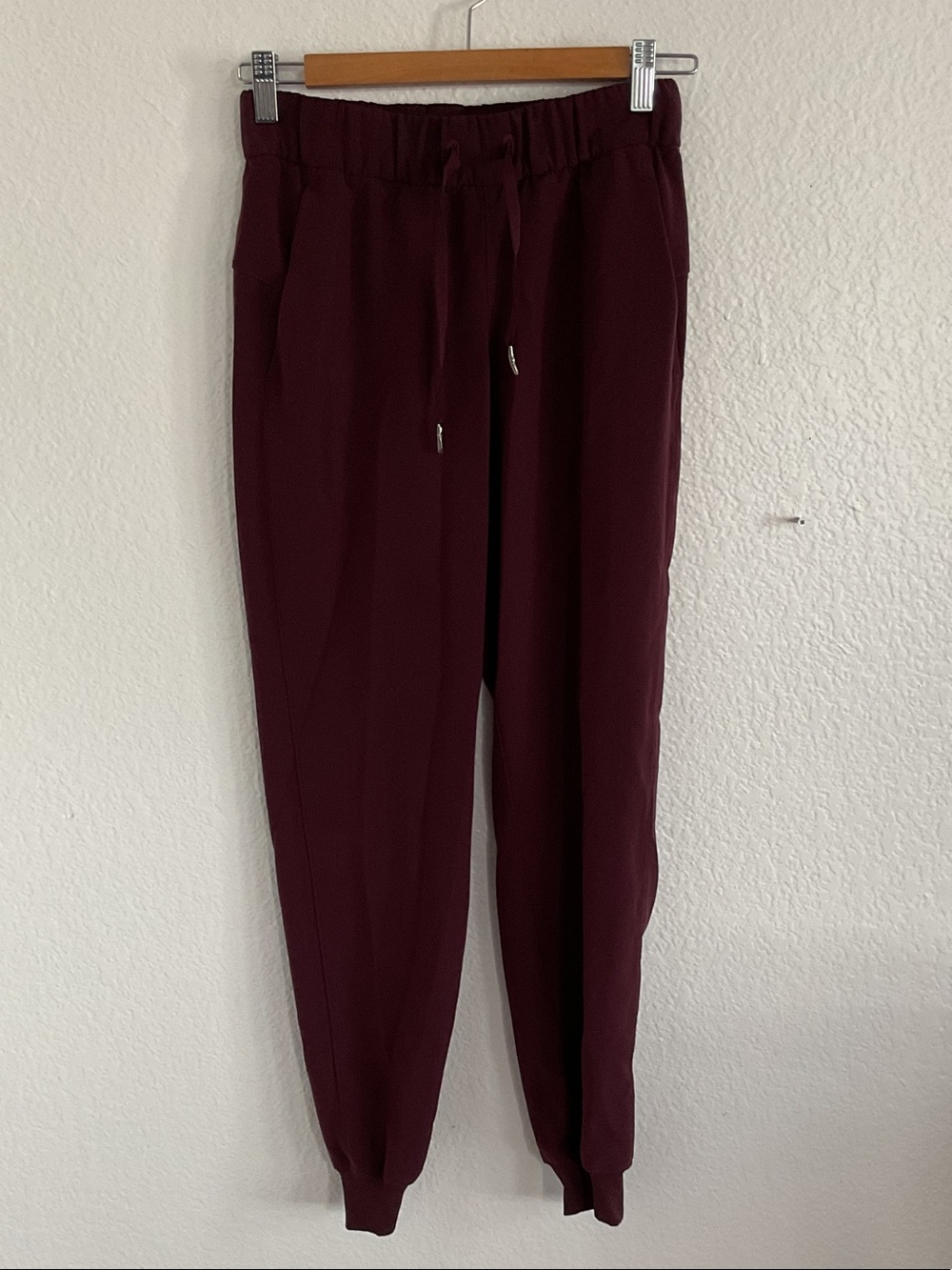 Omega Men's Jogger Pants in Burgundy Wine